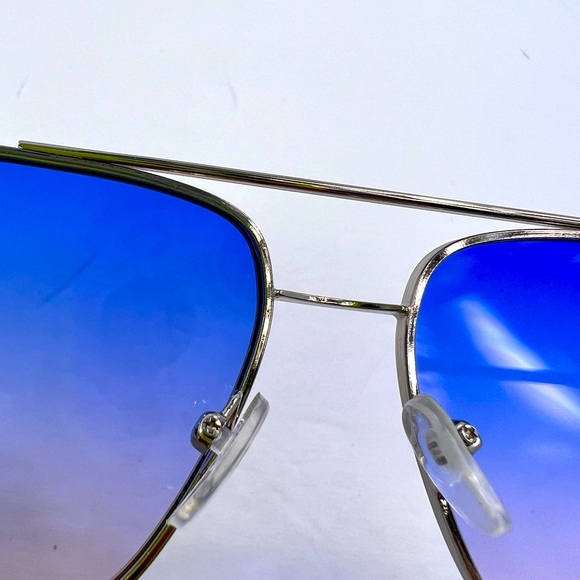 JOHN VARVANTOS UNISEX SILVER METAL SUNGLASSES,TRANSITION LENSE FROM LIGHT 2 DARK - Picture 10 of 12